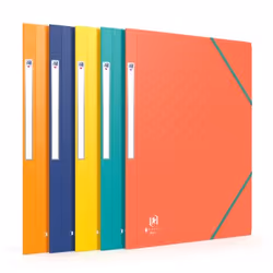Oxford 100200689, Dossier manila, A4, Carton, Bleu, Vert, Orange, Rouge, Jaune, 150 feuilles, France