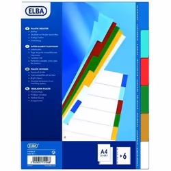 Elba 100205079, Polypropylène (PP), Multicolore, A4, 210 mm, 297 mm, 1 pièce(s)