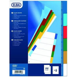 Elba 100205079 intercalaire de classement Polypropylène (PP) Multicolore