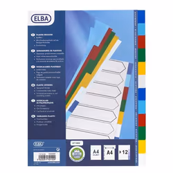 Elba 100205067, Multicolore, Polypropylène (PP), A4, 210 mm, 300 mm, 297 mm