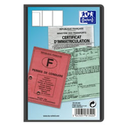 Oxford 100202650 fichier PVC Noir, Translucide