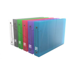 Oxford Hawai classeur à anneaux A5 Bleu, Gris, Violet, Rouge, Transparent