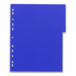 Oxford 100205088 intercalaire Polypropylène (PP) Noir, Bleu, Vert, Rouge