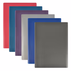 Oxford 100205877, Bleu, Cerise, Vert, Gris, Polypropylène (PP), 60 pochettes, A4, France, 315 mm