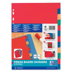 Oxford 100204950 intercalaire Carton Couleurs assorties 6 pièce(s)