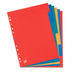 Oxford 100204990 intercalaire Carton Couleurs assorties 6 pièce(s)