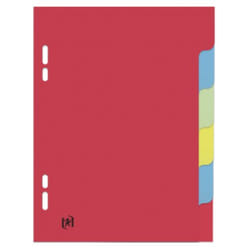 Oxford 100204928 intercalaire Bleu, Vert, Rouge, Jaune 1 pièce(s)