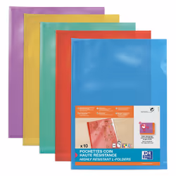 Oxford 100206719, A4, Polyvinyl chloride (PVC), Bleu, Vert, Rouge, Violet, Jaune, France, 220 mm, 315 mm