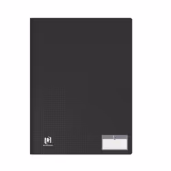 Oxford 100206152, Noir, Polypropylène (PP), 30 pochettes, 60 feuilles, Paysage/portrait, 210 x 297 mm (A4)
