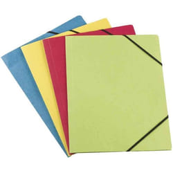 ELBA Chemise - 3 rabats élastiques - Format A4 - Jaune - 32 cm x 245 cm x 02 cm