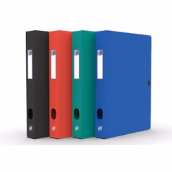 Oxford Memphis, 300 feuilles, Noir, Bleu, Vert, Rouge, Polypropylène (PP), A4, 4 cm, 250 mm