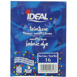Teinture tissu main-machine bleu franc n°16