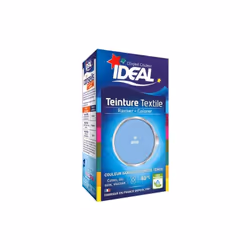 La teinture grand teint liquide 40ml azur de la marque IDEAL permet de teindre jusqu'à 500 g de tissu en nuance claire. Cette ...