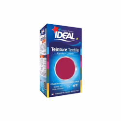 Teinture IDEAL coton, soie, viscose, pour teindre jusqu'à 200 g de textile et jusqu'à 1 Kg pour une nuance claire. Simple et  ...