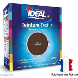 Teinture Tissu Idéal liquide Brun chocolat 10 maxi einture Ideal Brun chocolat n°10 format maxi - issus adaptés : coton lin