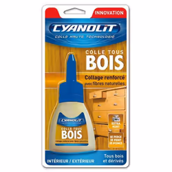 colle bois tube 50g blister cyanolit