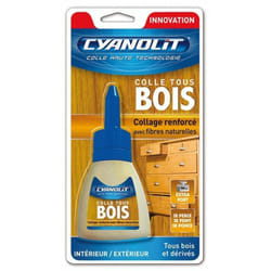 Colle bois tube 50g blister cyanolit