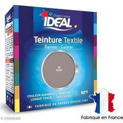 Teinture Tissu Idéal liquide taupe 68 maxi einture pour tissu : coton lin ramie jute chanvre sisal soie viscose cotons