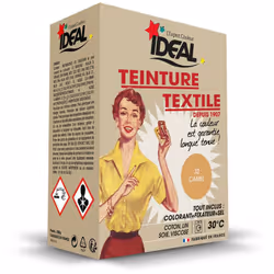 teinture textile machine camel 350gr + fixateur + sel