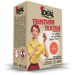Ideal - teinture textile machine corail 350GR + fixateur + sel