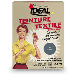 Ideal - teinture textile machine gris 350GR + fixateur + sel