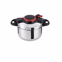 Tefal P4620768, 6 L, Vitrocéramique, Gaz, Halogène, Induction, Plaque étanche, Noir, Acier inoxydable, Acier inoxydable, 252  ...
