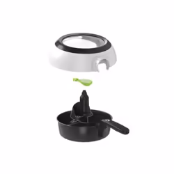Tefal Actifry Genius Snaking Unique Autonome 1350 W Friteuse sans huile Noir, Blanc