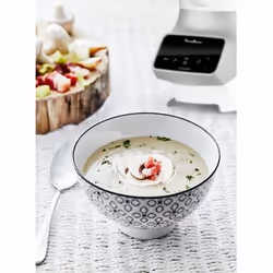 Moulinex Soup & Plus Mixeur de cuisine 1100 W Métallique, Blanc - Vue supplémentaire 6