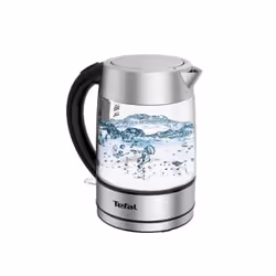 Tefal KI772D, 1,7 L, 2400 W, Acier inoxydable, Transparent, Verre, Indicateur de niveau d'eau, Arrêt de sécurité en cas de su ...