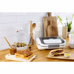 Tefal Snack XL SW7011 gaufrier et appareil à croque-monsieur 850 W Blanc, Acier inoxydable - Vue supplémentaire 12
