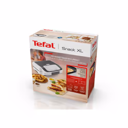 Tefal Snack XL SW7011 gaufrier et appareil à croque-monsieur 850 W Blanc, Acier inoxydable - Vue supplémentaire 14