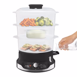 Tefal Ultracompact VC204810 cuiseur vapeur 3 Nombre de paniers Pose libre 800 W Noir