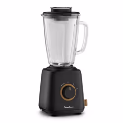 Moulinex LM46EN10, Mélangeur de table, 1,75 L, Fonction d'impulsion, Pileur de glace, 800 W, Noir
