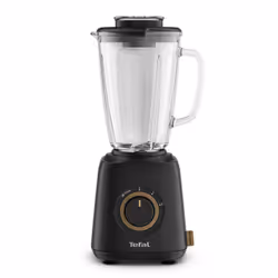 Tefal Eco Respect BL46EN38, Mélangeur de table, 1,25 L, Fonction d'impulsion, Pileur de glace, 800 W, Noir