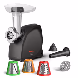 Moulinex ME472832 hachoir 2000 W Noir, Acier inoxydable