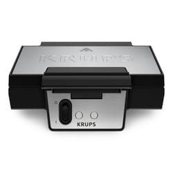 Krups FDK453 gaufrier et appareil à croque-monsieur 930 W Noir, Acier inoxydable