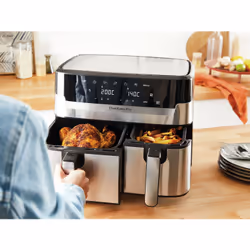 Tefal Dual Easy Fry & Grill EY905D10 Friteuse à air chaud Double 8,3L 2700W Inox - Vue supplémentaire 14