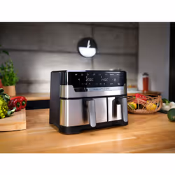 Tefal Dual Easy Fry & Grill EY905D10 Friteuse à air chaud Double 8,3L 2700W Inox - Vue supplémentaire 4