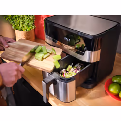Tefal Dual Easy Fry & Grill EY905D10 Friteuse à air chaud Double 8,3L 2700W Inox - Vue supplémentaire 7