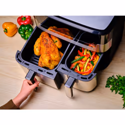 Tefal Dual Easy Fry & Grill EY905D10 Friteuse à air chaud Double 8,3L 2700W Inox - Vue supplémentaire 8