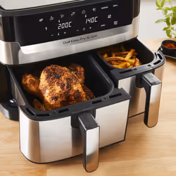 Tefal Dual Easy Fry & Grill EY905D10 Friteuse à air chaud Double 8,3L 2700W Inox - Vue supplémentaire 9