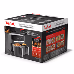 Tefal Dual Easy Fry & Grill EY905B10 Friteuse à air chaud Double 8,3L 2700W Gris - Vue supplémentaire 14