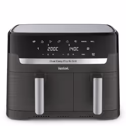 Tefal Dual Easy Fry & Grill EY905B10 friteuse Double 8,3 L Autonome 2700 W Friteuse d’air chaud Gris