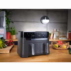 Tefal Dual Easy Fry & Grill EY905B10 friteuse Double 8,3 L Autonome 2700 W Friteuse d’air chaud Gris