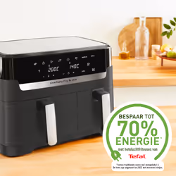 Tefal Dual Easy Fry & Grill EY905B10 Friteuse à air chaud Double 8,3L 2700W Gris - Vue supplémentaire 8