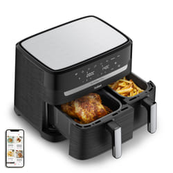 Tefal Dual Easy Fry & Grill EY901810 friteuse Double 8,3 L Autonome Friteuse d’air chaud Noir