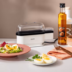 Krups EG2341 cuiseur d'oeufs 3 œufs 300 W Noir, Blanc