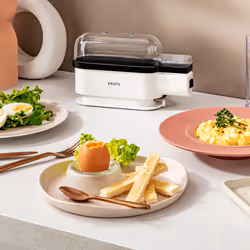 Krups EG2341 cuiseur d'oeufs 3 œufs 300 W Noir, Blanc - Vue supplémentaire 4