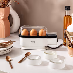 Krups EG2341 cuiseur d'oeufs 3 œufs 300 W Noir, Blanc - Vue supplémentaire 5