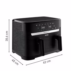 Tefal Easy Fry EY901N Friteuse à air chaud Double 8,3L 2700W Noir - Vue supplémentaire 4